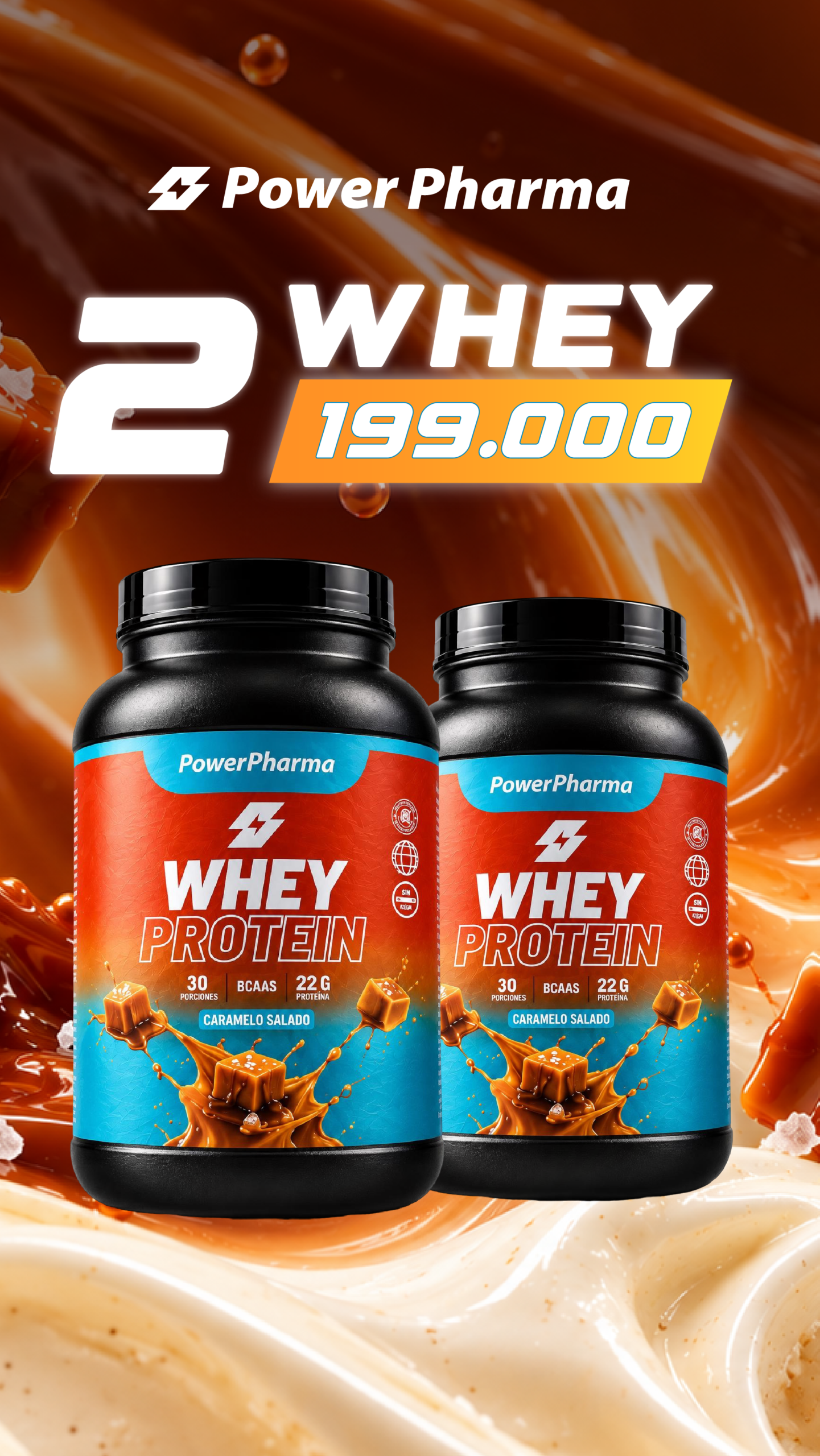 2222222-04 Combo Whey Protein Caramelo - Imagen 1
